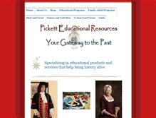 Tablet Screenshot of picketteducationalresources.com